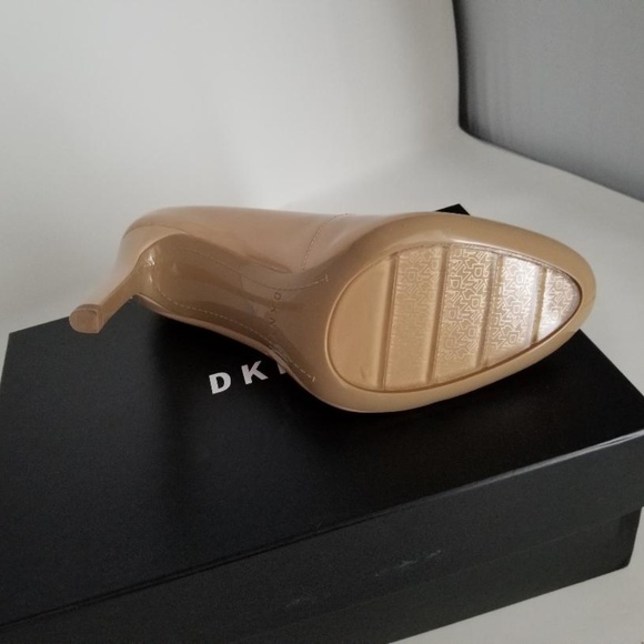 DKNY Laci Nude Patent Leather Pumps - Picture 8 of 11